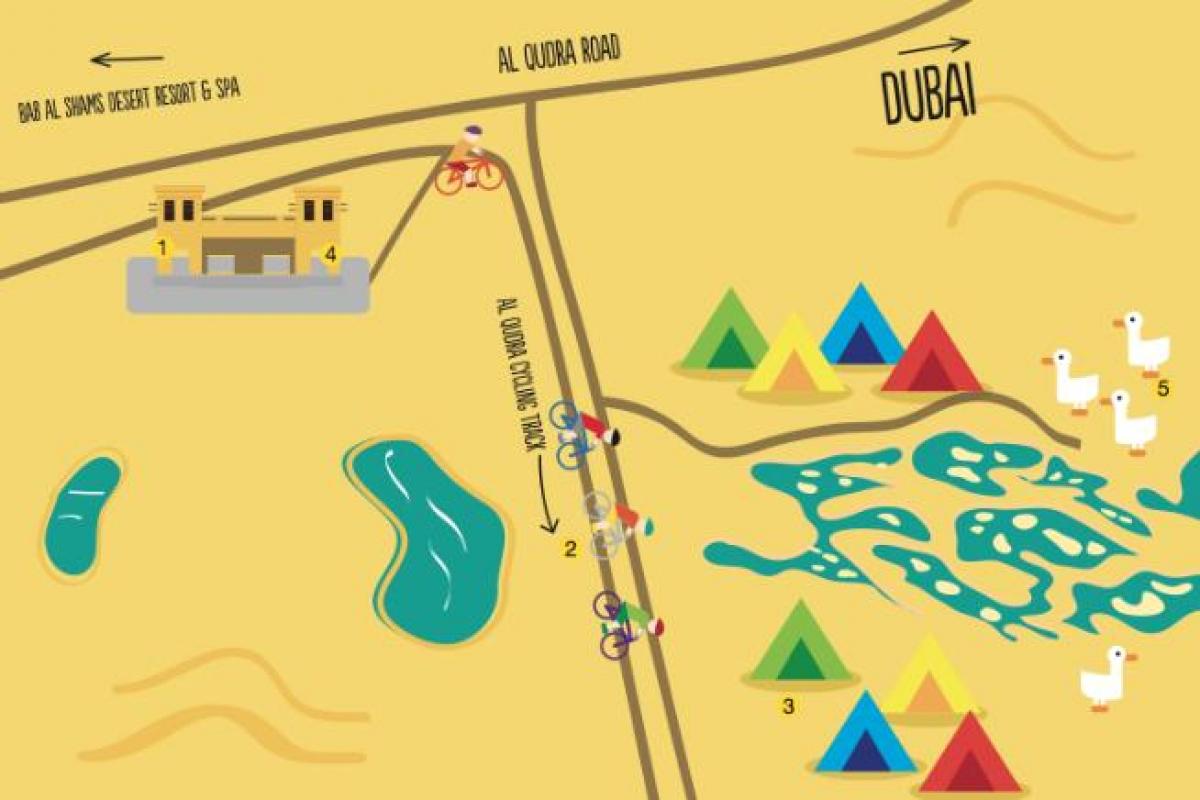 karta jezero Al-Кудра put