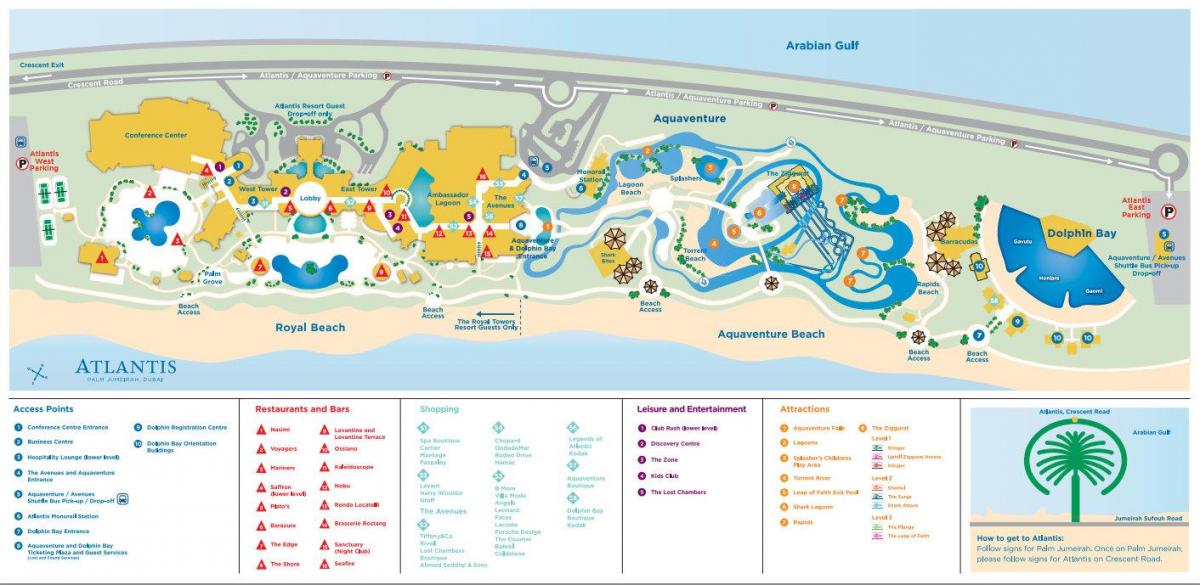 karta Atlantis Dubai