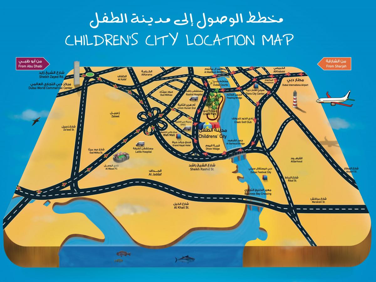 karta Dječji grad Dubai