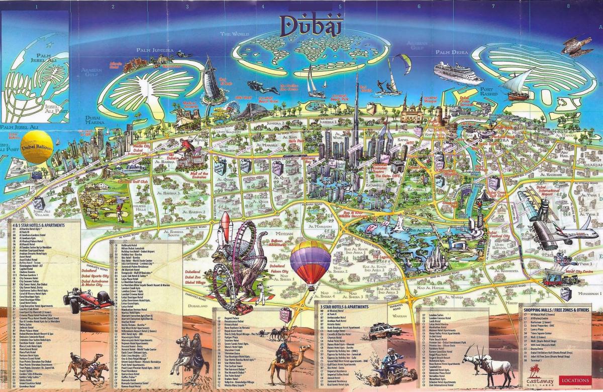 3D karta Dubai