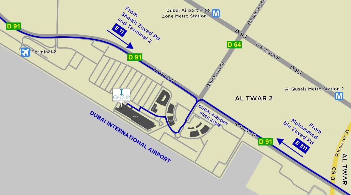 karta slobodna zona luke Dubai