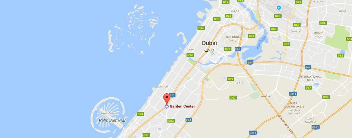 Dubai dvorište centar lokacija na karti