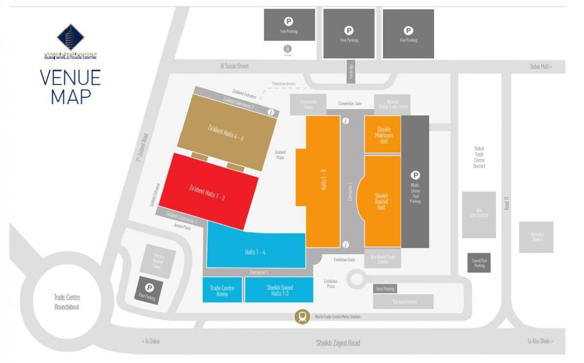 karta Dubai Mall parkiralište