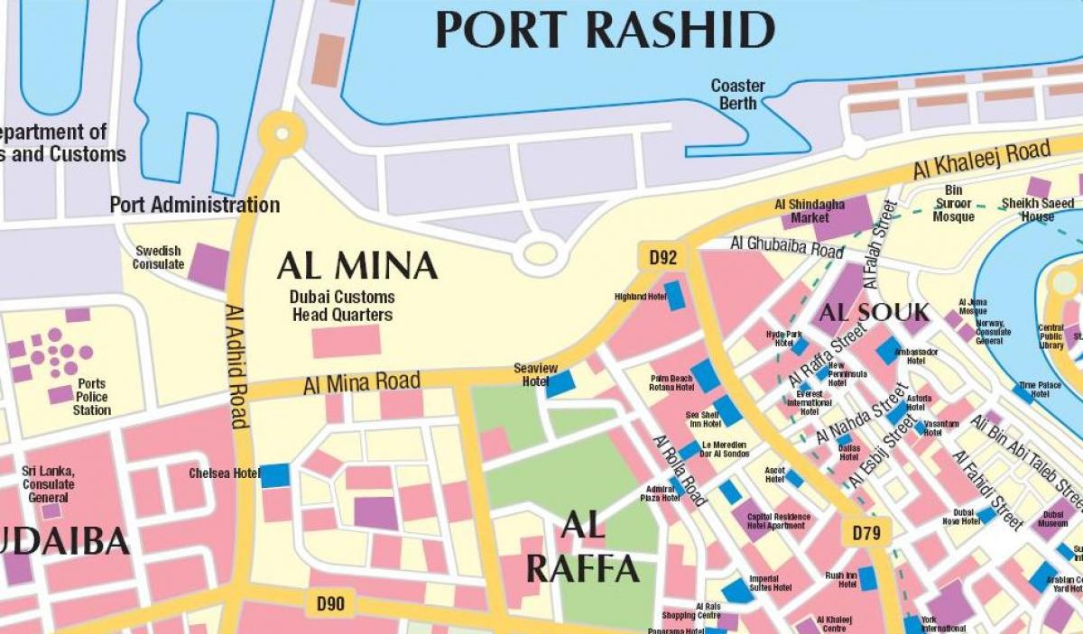 Dubai karta port