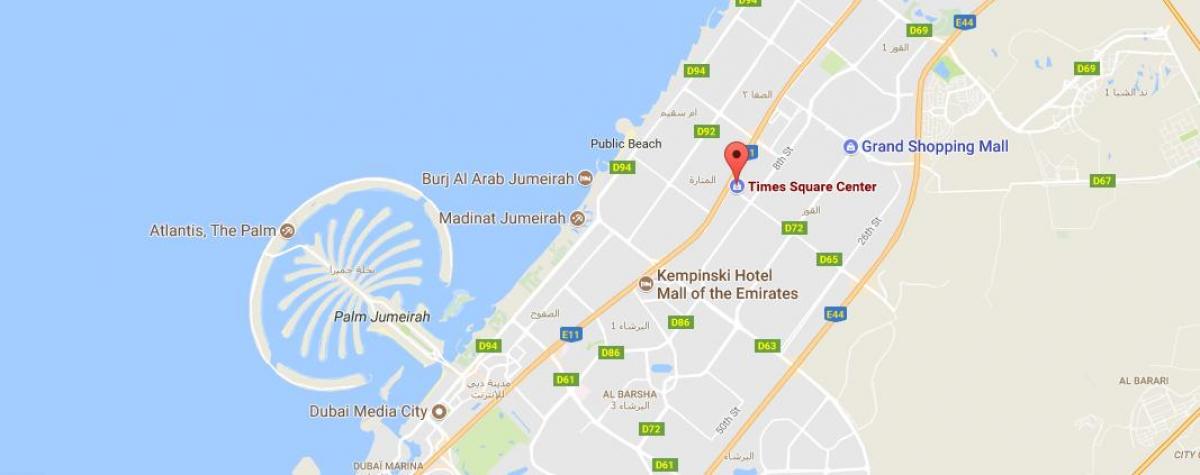karta Times square-Centar Dubai