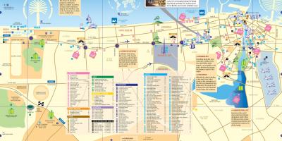 Karta centra grada Dubai
