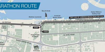 Karta Дубайском maratonu