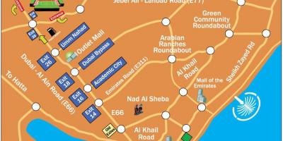 Ragbi Dubai lokacija karti