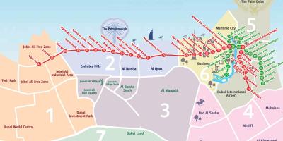 Karta područja u Dubai