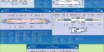 Terminal 3 zračne luke Dubai karti