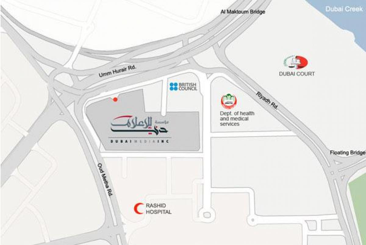 Rashid je u bolnicu u Dubaiju lokacija na karti