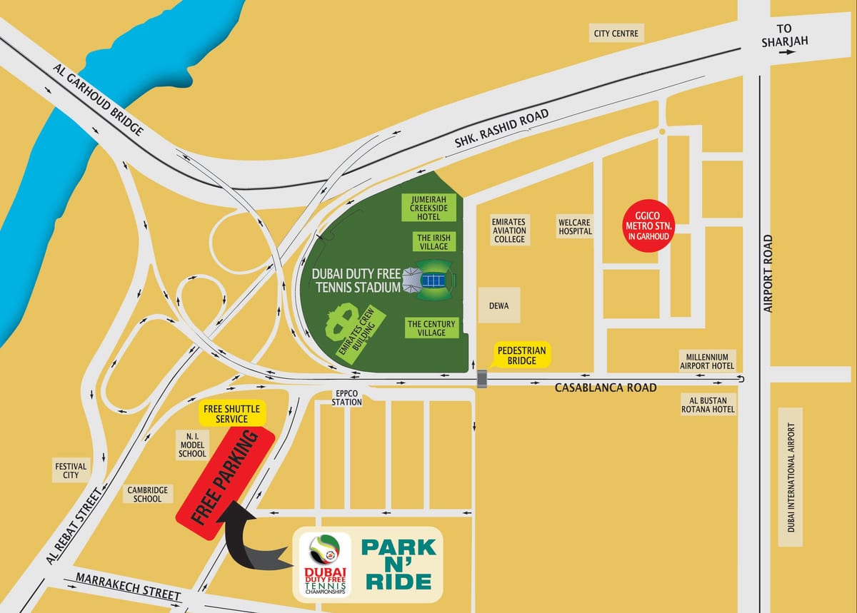 Dubai дьюти-krumpir teniski lokacija stadiona na karti
