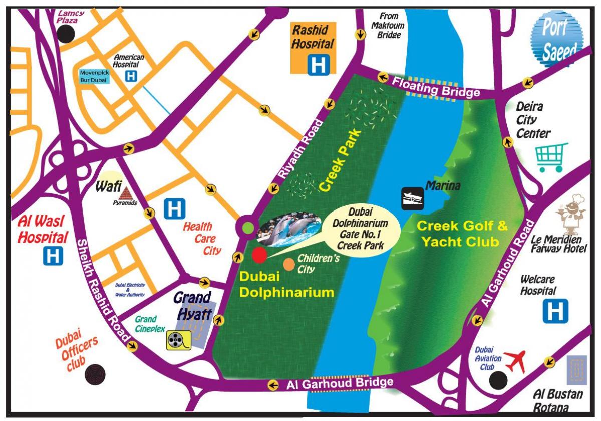 Show dupina Dubai lokacija na karti