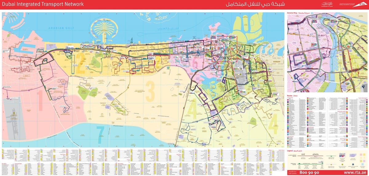 Dubai karta autobusnih linija