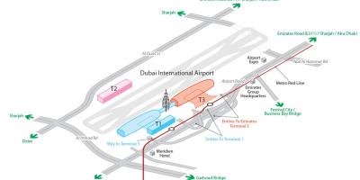 Zračna luka Dubai karti