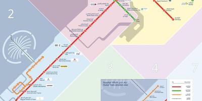Linija metroa Dubai kartica